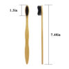 Hard Bristles Bamboo Charcoal Toothbrush for Adult Pack of 8 - Image 3