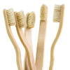 Natural Boar Hair Bamboo Toothbrush-Wave Shape  ( 6 pcs) - Image 2