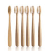 ComfortGrip Bamboo Toothbrush 6-Pack with Natural Boar Bristles
