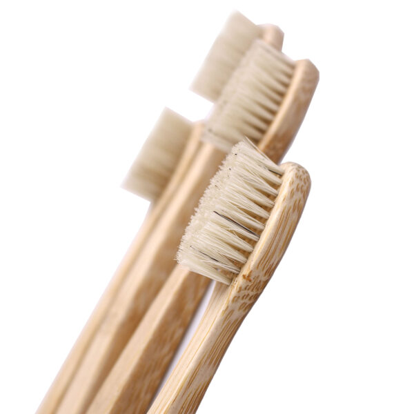 ComfortGrip Bamboo Toothbrush 6-Pack with Natural Boar Bristles - Image 2