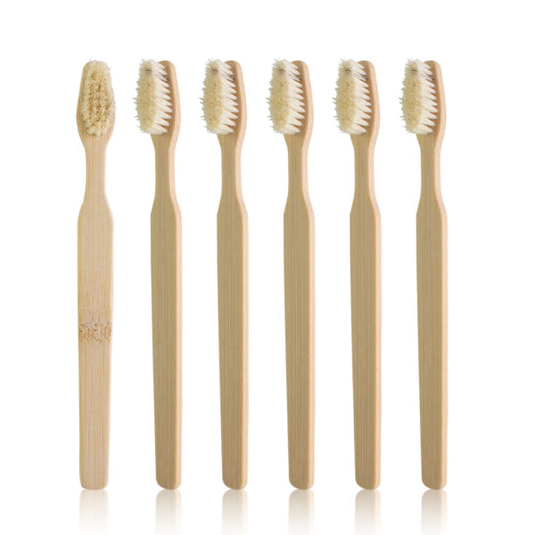 N-amboo MaxiClean Bamboo Toothbrush - Extra Wide Head & Dense Boar Bristles