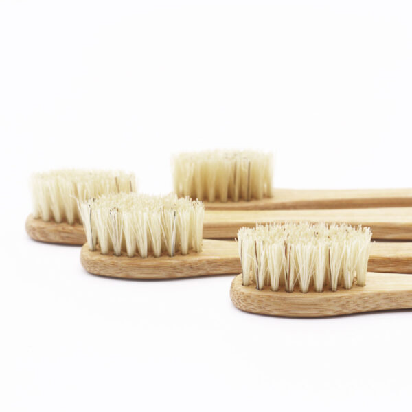 N-amboo PetiteCare Bamboo Toothbrush（6 Pack） - Compact 17cm for Women & Teens - Image 2