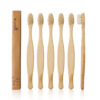 N-amboo Bamboo Toothbrush 6-Pack with Natural Boar Bristles