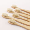 N-amboo Bamboo Toothbrush 6-Pack with Natural Boar Bristles - Image 2