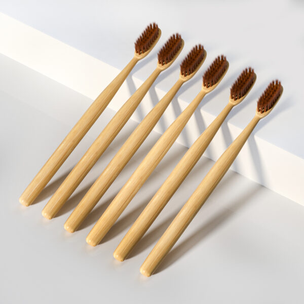 EcoSoft Bamboo Toothbrush | Gentle PBT Bristles for Sensitive Teeth - Image 2