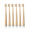 Bamboo Toothbrush with Tapered Handle & Boar Bristles ( 6 pcs) - Image 4
