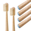 Bamboo Toothbrush with Tapered Handle & Boar Bristles ( 6 pcs) - Image 3